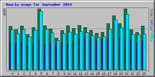 Hourly usage for September 2024